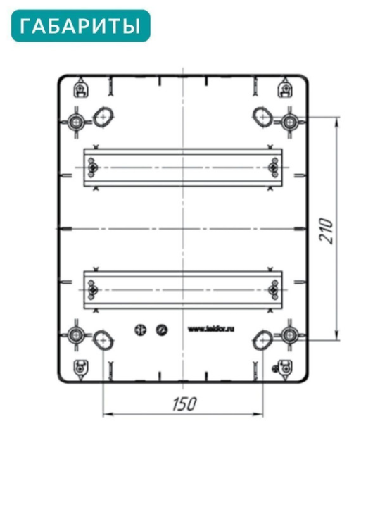 UNION Compact Корпус пластиковый ЩРН-П-18 IP41 черная прозрачная дверь IEK UIC-KP12-N-18-41-K01