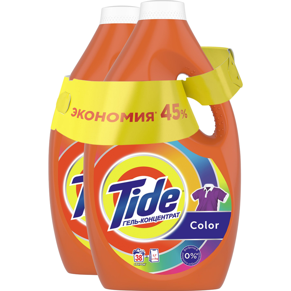 Гель для стирки «Tide» Color, 2x2.47 л