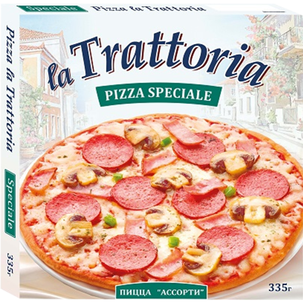 Пицца «La Trattoria» ассорти, 335 г #0