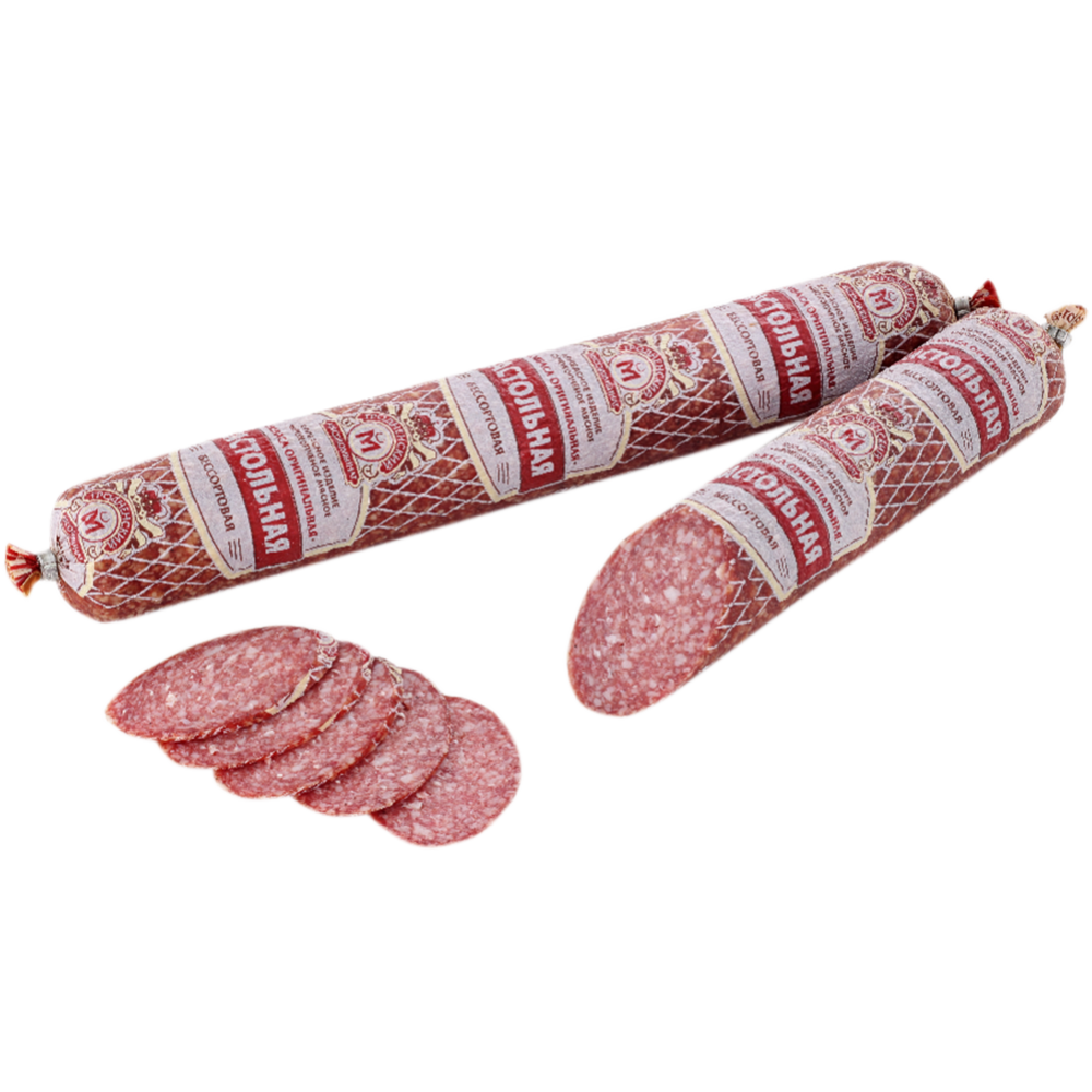 Кол­ба­са сы­ро­коп­че­ная «Грод­нен­ский МК» За­столь­ная, бес­сор­то­вая, 1 кг