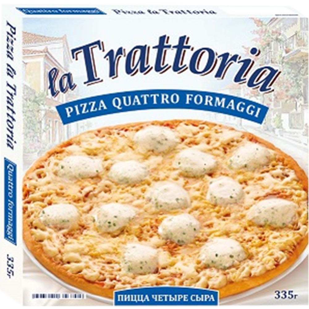 Пицца «La Trattoria» 4 сыра, 335 г #0