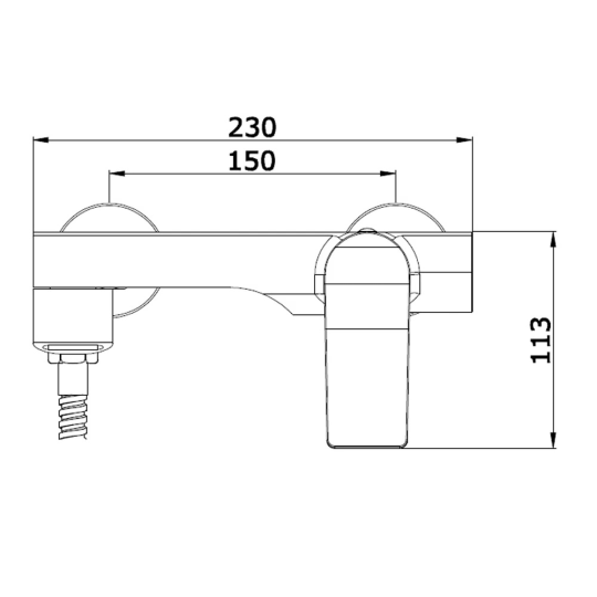 Смеситель для ванны ViEiR V343531S, Матовое золото