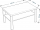 ENKEL 82 Журнальный стол, белый, 82х50 см