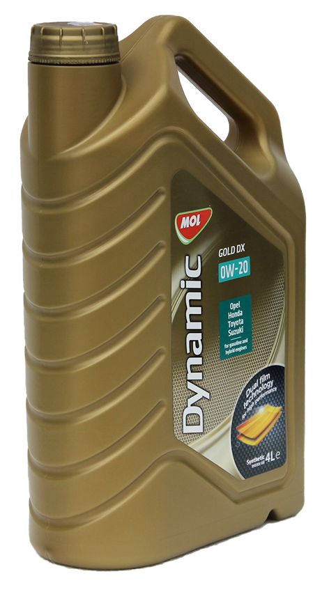 Синтетическое моторное масло MOL Dynamic Gold DX 0W-20 (4л)