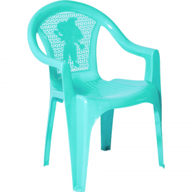Дет­ское кресло «Стан­дарт Пла­стик Групп» би­рю­зо­вый, 380х350х535 мм