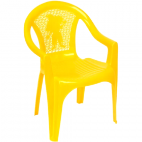 Дет­ское кресло «Стан­дарт Пла­стик Групп» желтый, 380х350х535 мм