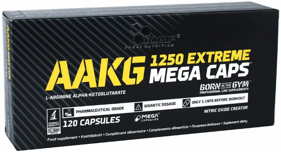 Аргинин Olimp AAKG 1250 Extreme Mega Caps (120 капс)