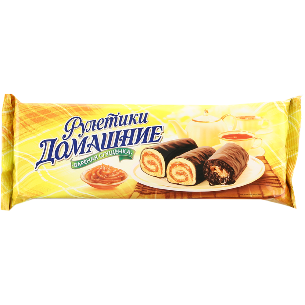 Мини-рулеты «Домашние» с вареной сгущенкой, 150 г #0