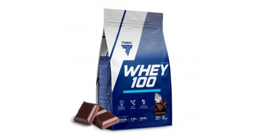 Про­те­ин сы­во­ро­точ­ный Trec Nutrition Whey 100, 900 грамм (Шоколад)