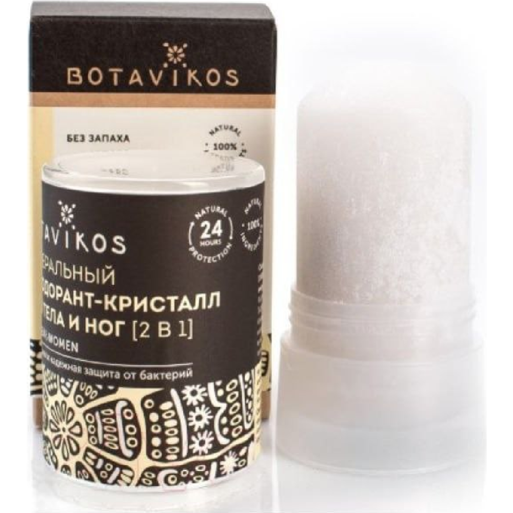 Дезодорант для тела «Botavikos» минеральный 2 в 1, 12578, 60 гр