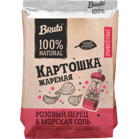 Чипсы «Bruto Kraft» с розовым перцем и морской солью, 120 г