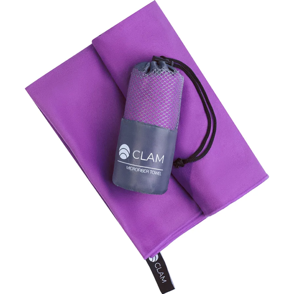 Полотенце «Clam» микрофибра, S010, фиолетовый, 50х100 см
