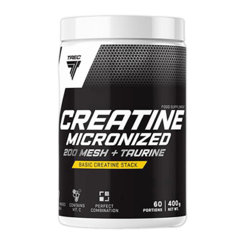 Креатин Trec Creatine Micronized 200 MESH + Taurine, 400g, Польша