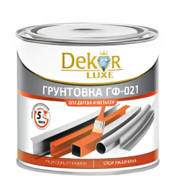 Грунтовка ГФ-021 "DEKOR" серая 0,8 кг