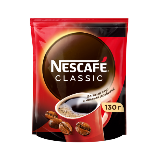 Кофе растворимый «Nescafe Classic», с добавлением молотого, 130 г