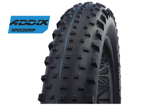 Велосипедная покрышка Schwalbe JUMBO JIM 26x4.80 (120-559), Super Ground, TLE (складная, чёрная)