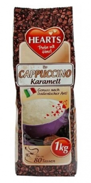 Капучино Со вкусом карамели Hearts Caramel, 1 кг (80 порций)