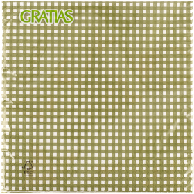 Сал­фет­ки бу­маж­ные «GRATIAS» Клетка зе­ле­ная, 33х33 см, 3 слоя, 20 листов