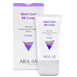 "ARAVIA Professional" BB-крем увлажняющий SPF-15 Ideal Cover BB-Cream, тон 02, туба 50 мл /9209/