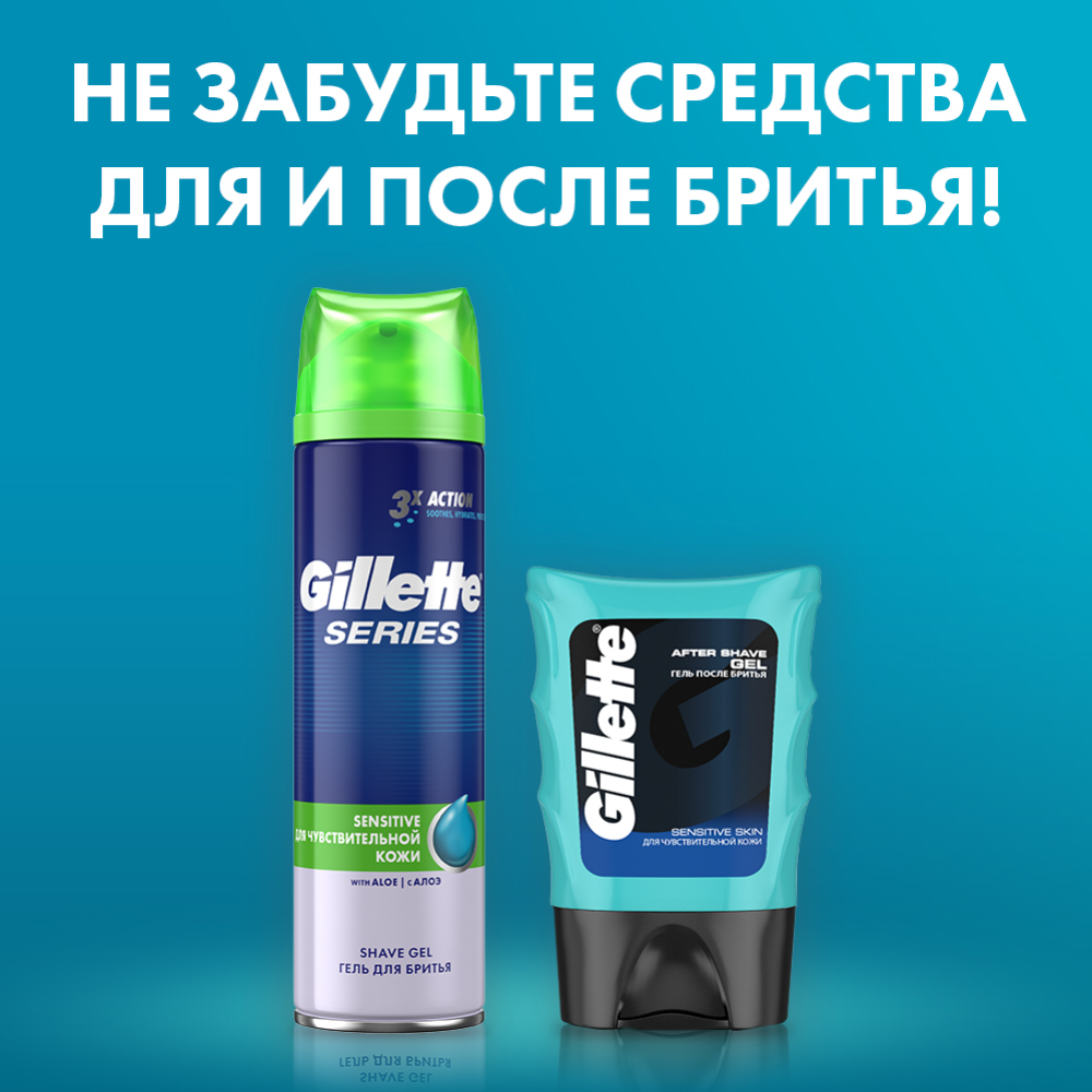 Бритвенный станок «Gillette» Mach3 с 5 сменными кассетами #4