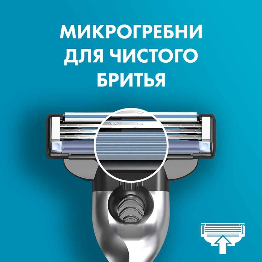 Бритвенный станок «Gillette» Mach3 с 5 сменными кассетами #13