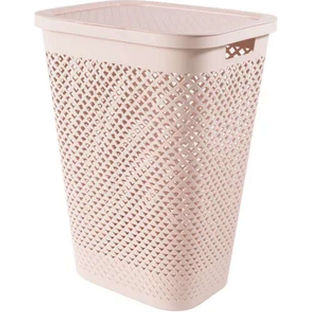 Картинка товара Корзина для белья «Curver» Laundry Hamper, 251584, розовый, 55 л