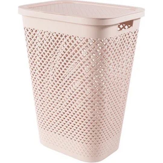 Корзина для белья «Curver» Laundry Hamper, 251584, розовый, 55 л