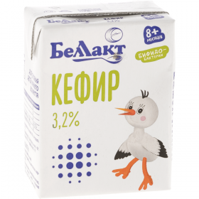 Кефир «Бел­лак­т» обо­га­щён­ный би­фи­до­бак­те­ри­я­ми, 3.2 %, 207 мл