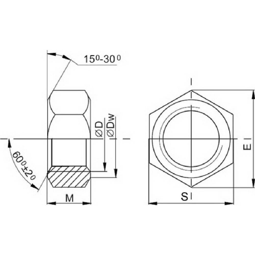 Гайка «ЕКТ» CV010874, 500 шт