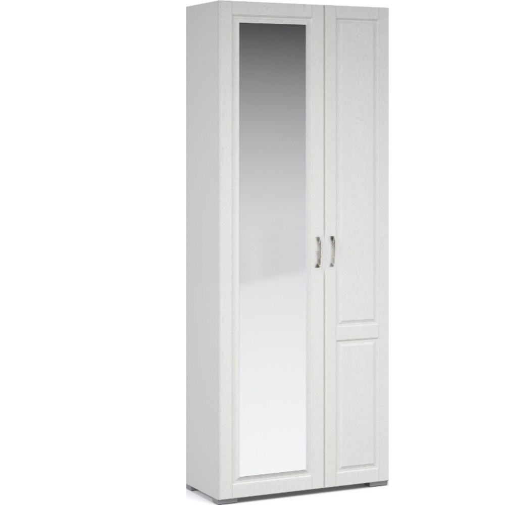 Шкаф «Империал» Лацио, 2 двери, зеркало, белое дерево