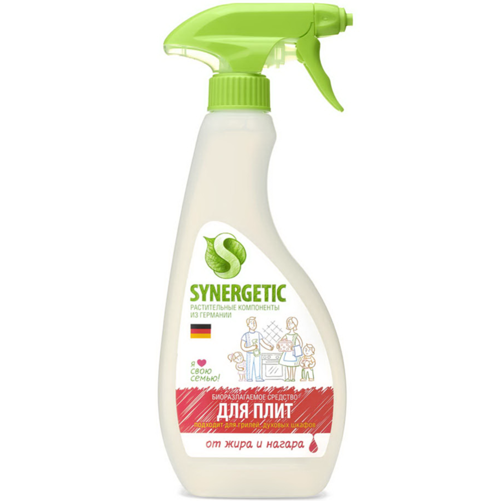 Средство чистящее «Synergetic» биоразлагаемое, для кухонных плит, 500 мл #0