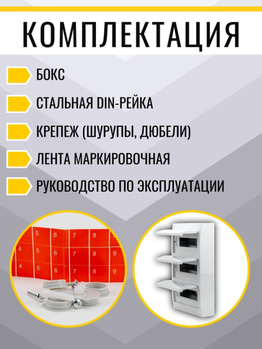 Бокс ЩРН-П-36 модулей с белой крышкой навесной пластик IP40 TDM SQ0903-0007