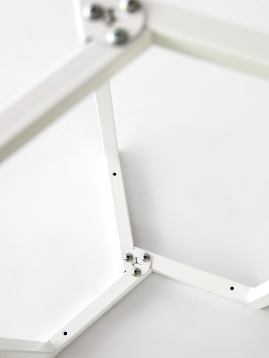 Металлическая опора для журнального стола, Н50 см, подстолье разборное, белый, STAL-MASSIV