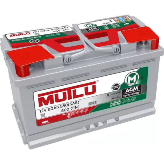 Аккумулятор «Mutlu» AGML480080A, 315х175х190 мм