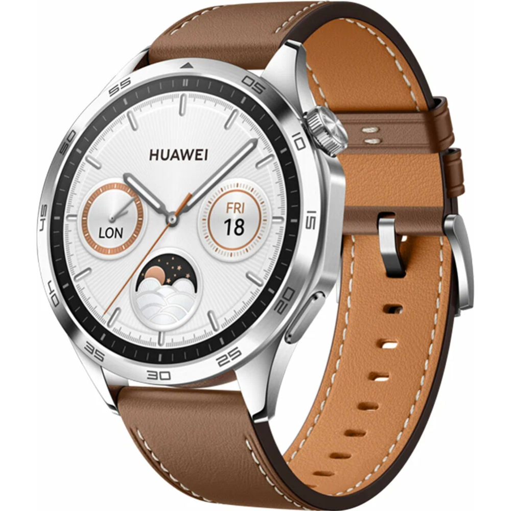 Умные часы «Huawei» Watch GT 4, PNX-B19, коричневая кожа