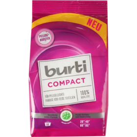 Сти­раль­ный по­ро­шок «Burti» Compact, для цвет­но­го и тон­ко­го белья, 1.1 кг