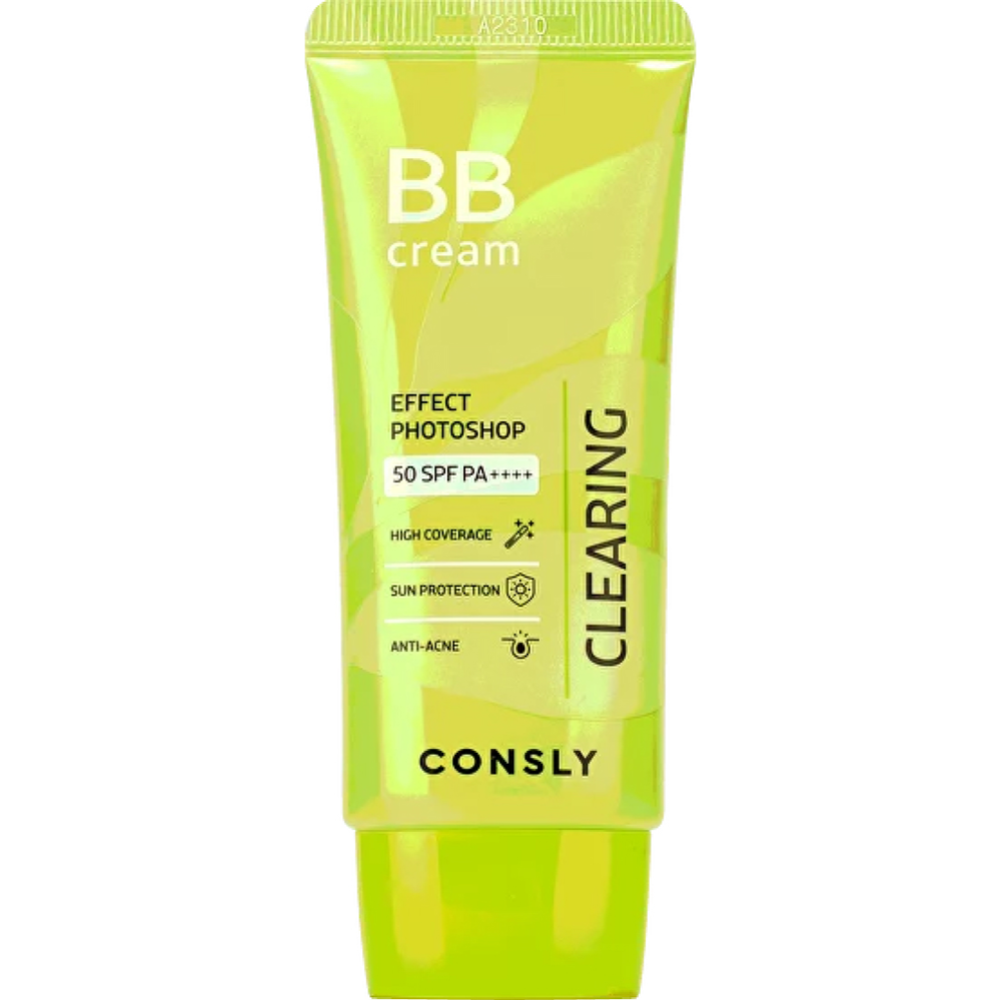 BB-крем «Consly» матирующий, с эффектом фотошопа, SPF50/PA++++, натуральный бежевый, 50 мл