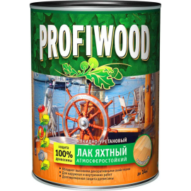 Лак яхтный «Profiwood» атмосферостойкий, глянцевый, 2.6 л