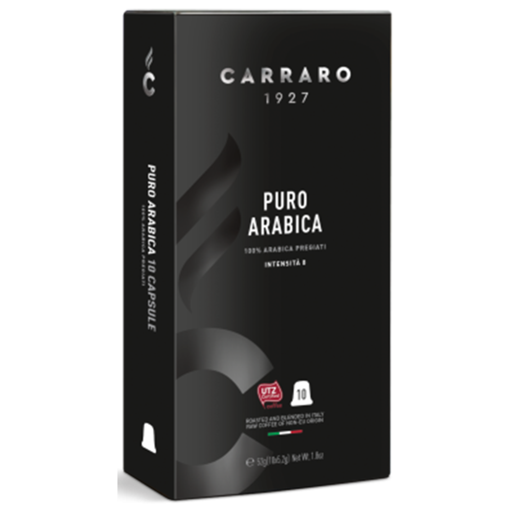 Кофе в кап­су­лах «Carraro» Puro Arabica, 10х5.2 г