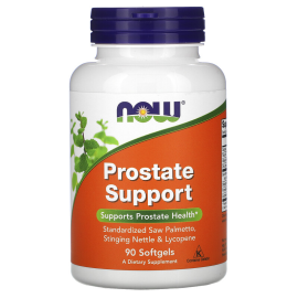 NOW Prostate Support, Поддержка Предстательной Железы - 90 желатиновых капсул