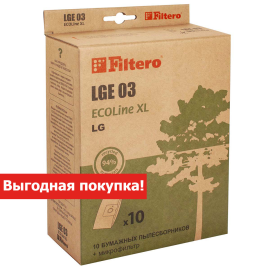 Пылесборники Filtero LGE 03 (10+фильтр) ECOLine XL