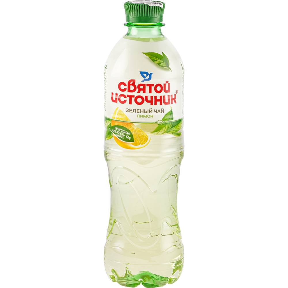 На­пи­ток «Свя­той Ис­точ­ни­к» нега­зи­ро­ван­ный, зе­ле­ный чай, лимон, 0.5 л