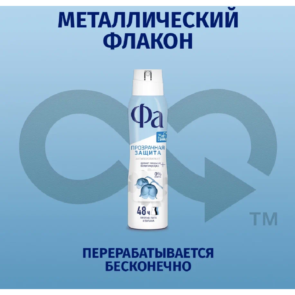 Дезодорант спрей «Фа» прозрачная защита, 150 мл