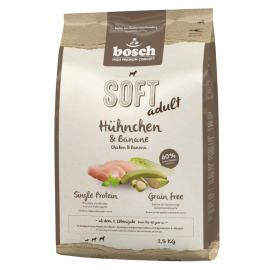 Полувлажный корм для собак Bosch SOFT Adult (Бош Софт Курица с бананом) 2.5кг