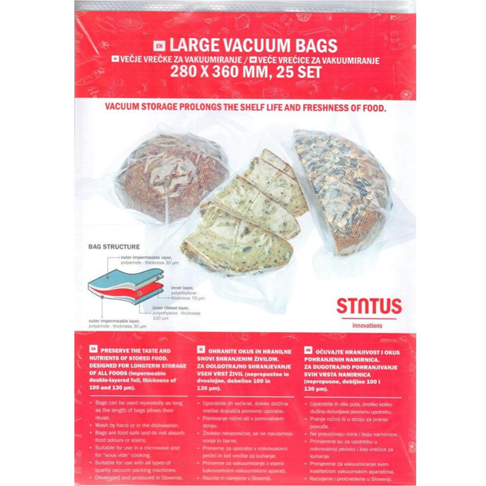 Вакуумный пакет «STATUS» VB, 28х36-25