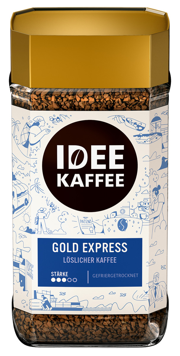 Кофе растворимый Idee Kaffee Gold Express 200г