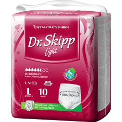 Под­гуз­ни­ки для взрос­лых «Dr.Skipp» Light, размер L-3, 10 шт