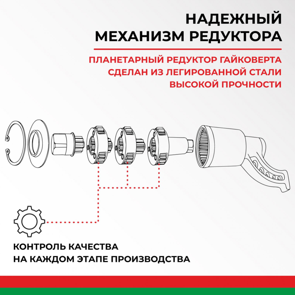 Гайковерт «БелАК» удлиненный, 32х33 мм