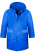 Дождевик детский (8-10 лет) синий ПВХ с капюшоном (на кнопках), 130 мк, Komfi