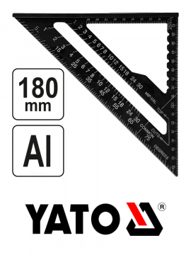 Угольник Свенсона для плотника и столяра 180мм (YT-70786)